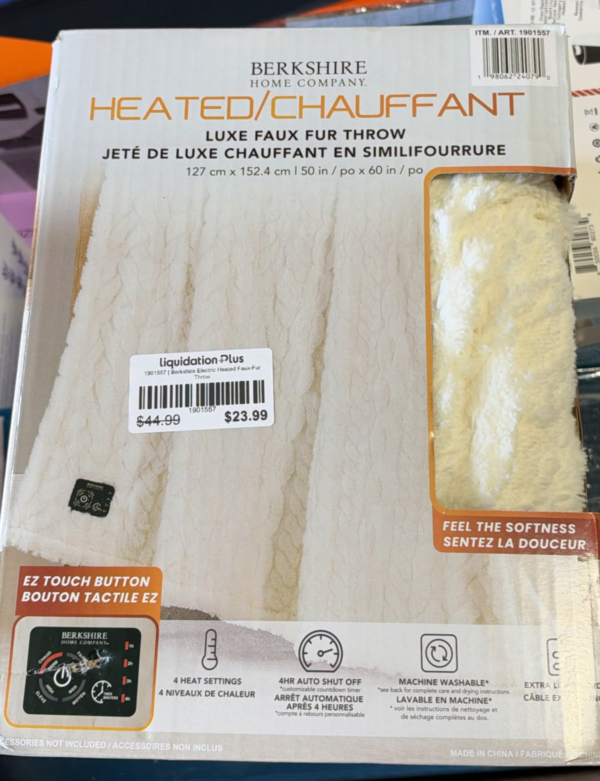 Berkshire Electric Heated Faux-Fur Throw