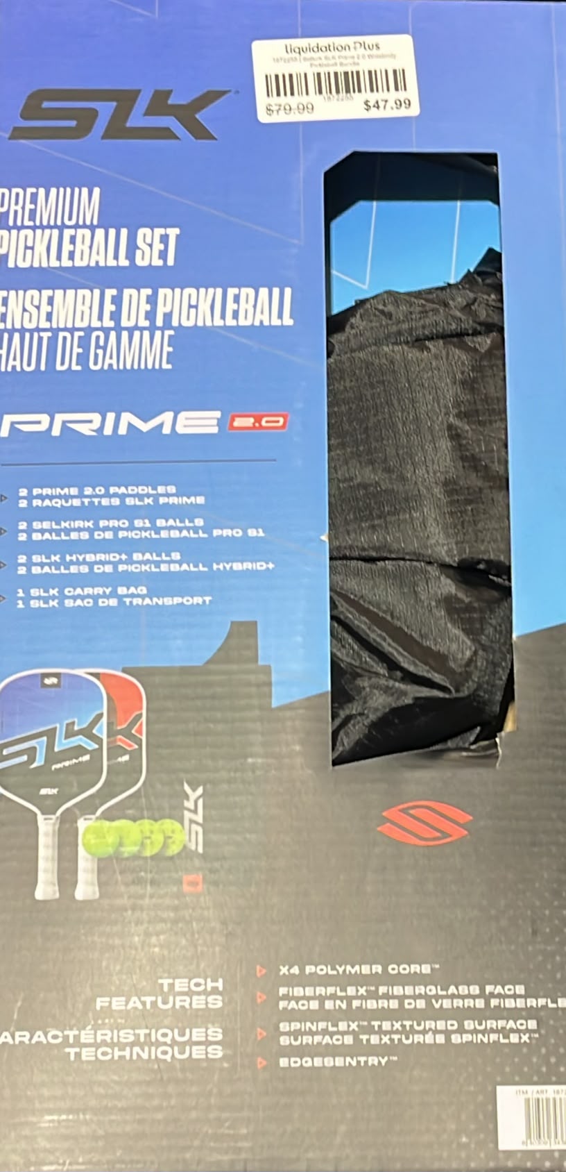Selkirk SLK Prime 2.0 Widebody Pickleball Bundle