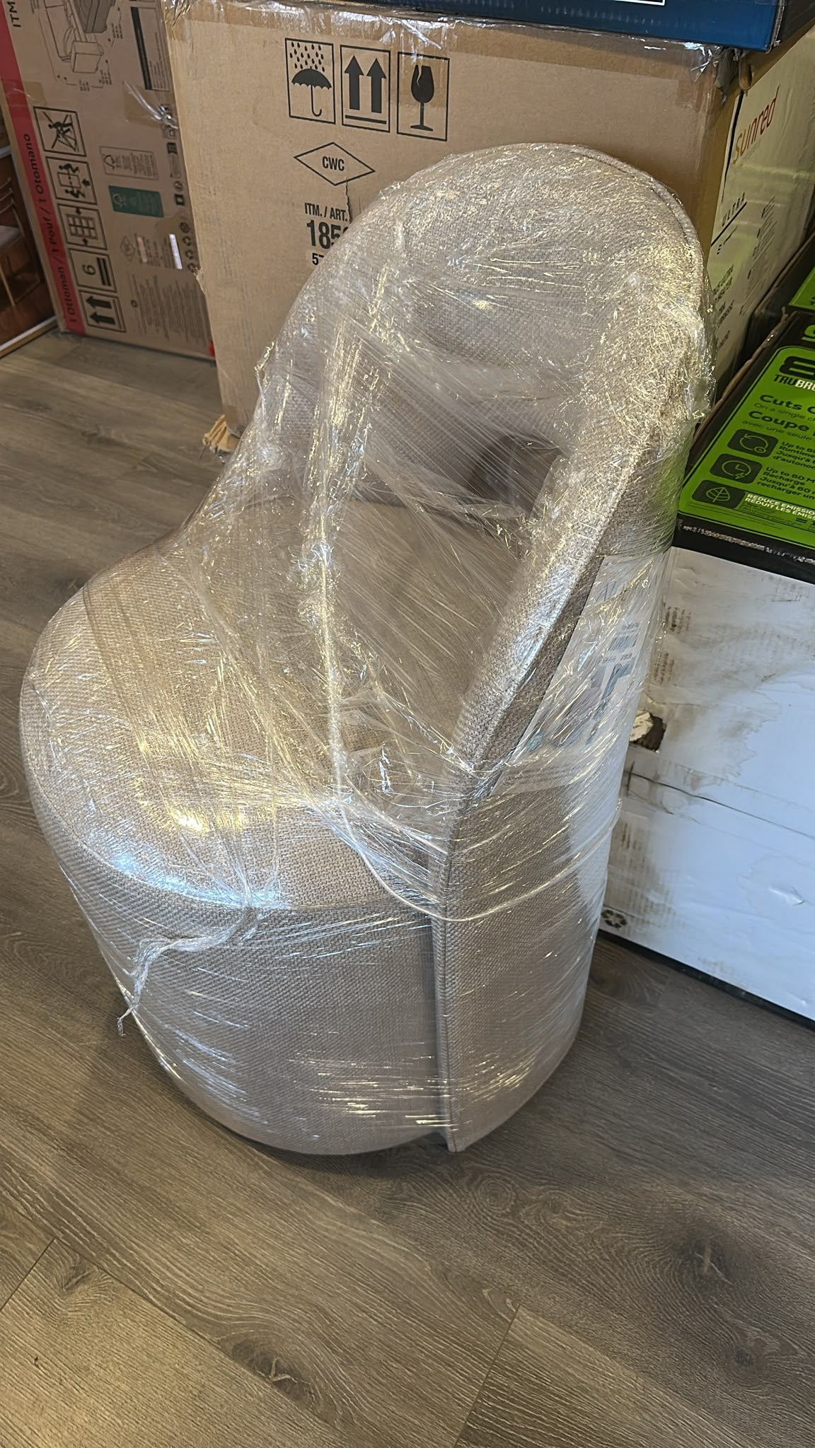 Aiden & Ivy Fabric Armless Dining Chair