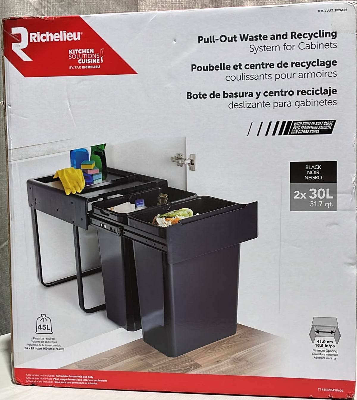 Richelieu Pull-Out Waste & Recycling Center