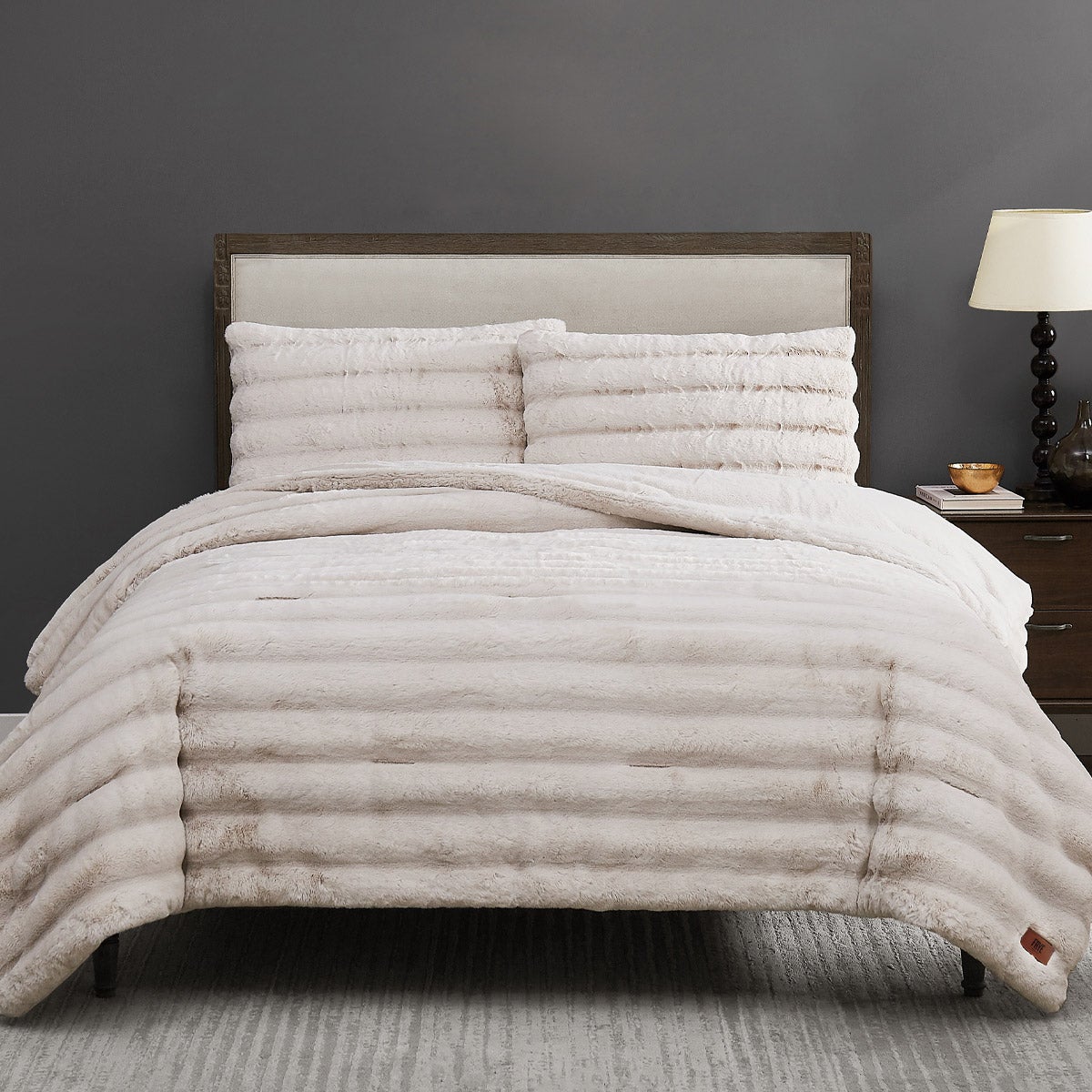 Frye Faux Fur Comforter 3-Piece King