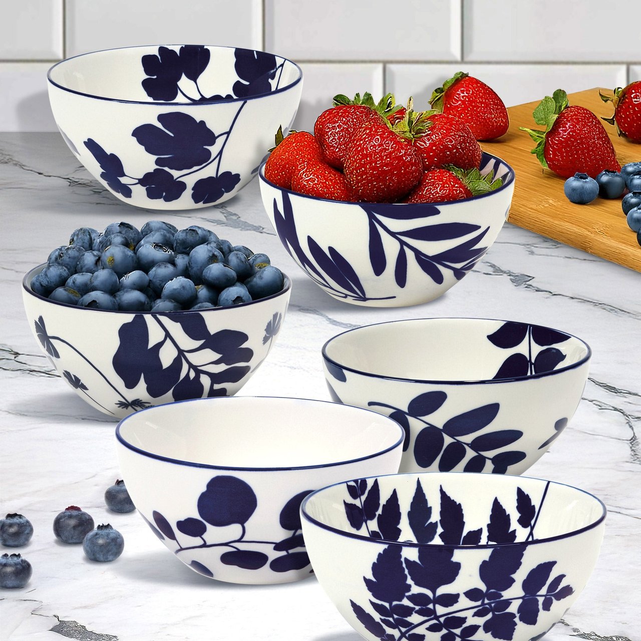 Certified Arbor Stoneware Bowls, 6-piece
