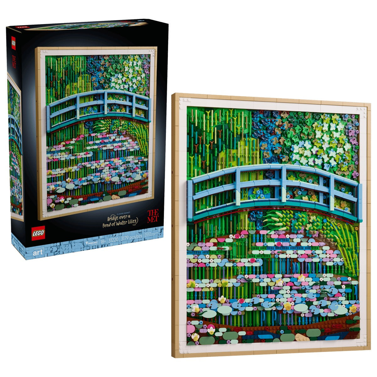 Lego Bridge over a Pond of Water Lilies (31220)