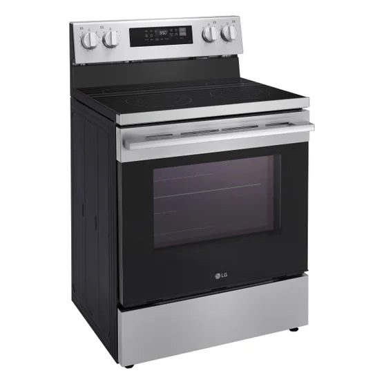LG 30 in 6.3 cu ft. Stainless Steel Electric Freestanding Range with True Convection and Air Fry