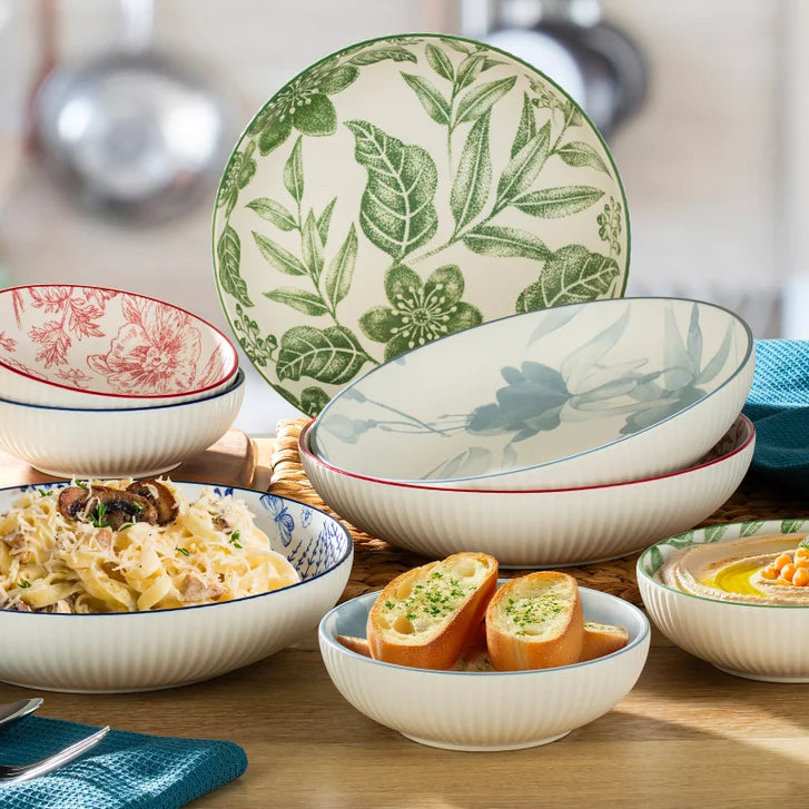 Signature Housewares Stoneware Bowl Set, 8-pieces