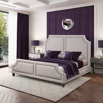 THOMASVILLE 2 PANEL UPHOLSTERED KING BED