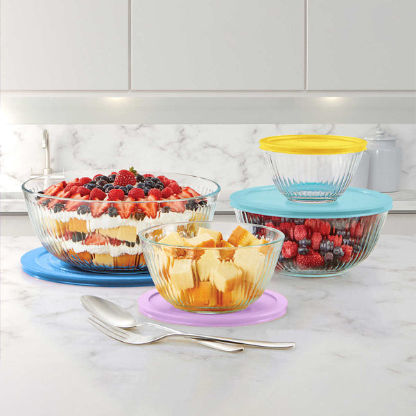 Pyrex sculpted mixing bowls best sale