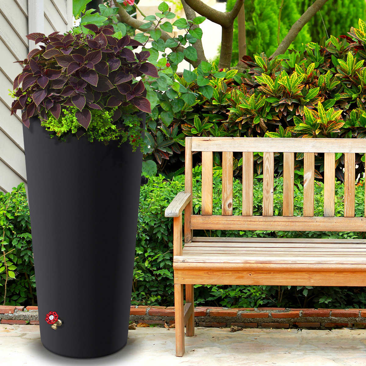 Terrace 61 cm (24 in.) Rain Barrel and Planter Combo