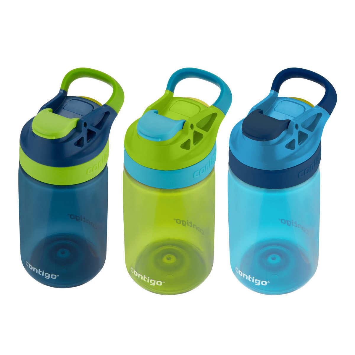 Contigo Gizmo Kids Water Bottles, 414 mL (14 oz.), 3-pack