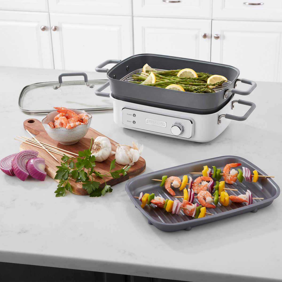 Cuisinart STACK5 Multifunctional Grill with Glass Lid