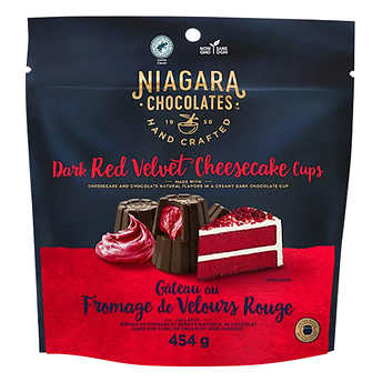 Niagara Chocolates Dark Red Velvet Cheesecake Cups, 454 g