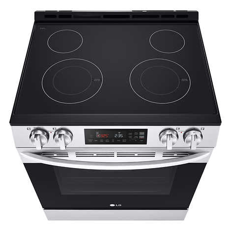 LG 30 in 6.3 cu ft. Smudge Resistant Stainless Steel Electric Fan Convection Slide-In Range with Air Fry