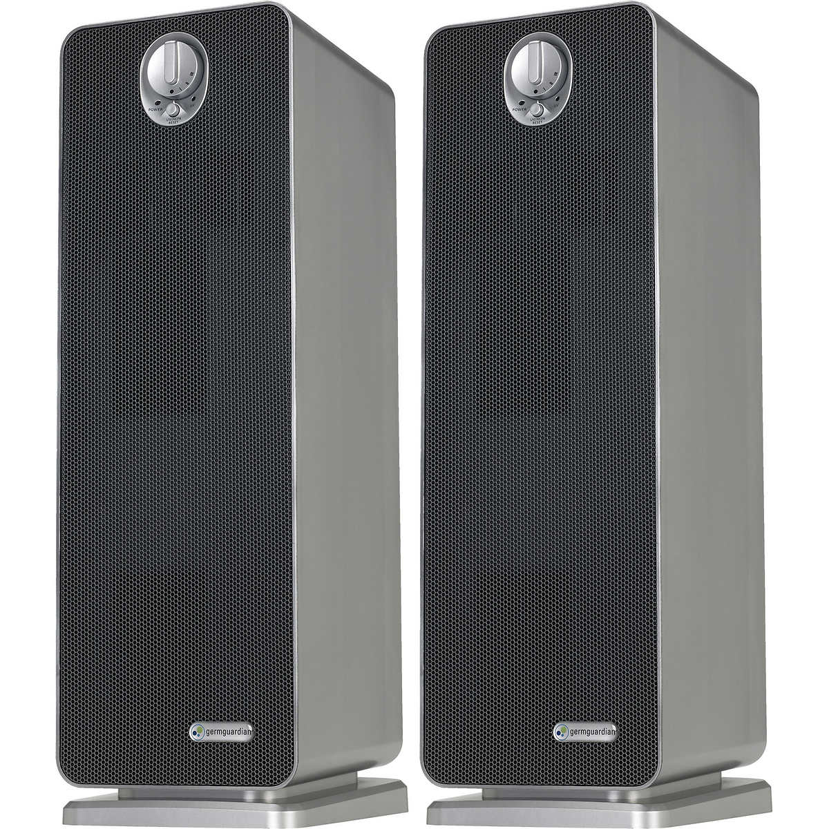 GermGuardian 4-in-1 True HEPA Air Purifier with UV Sanitizer and Odor Reduction, 2-pack