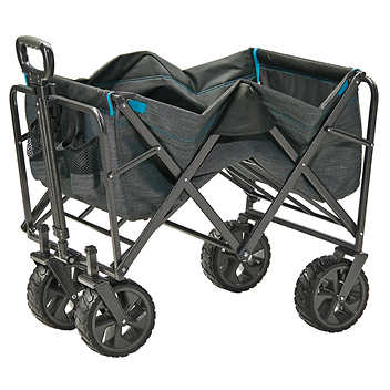 Mac Sports Extra Large Folding Wagon with Cargo Net