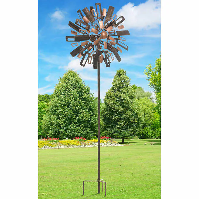 84 inch Tall Two-tone outdoor Wind Spinner