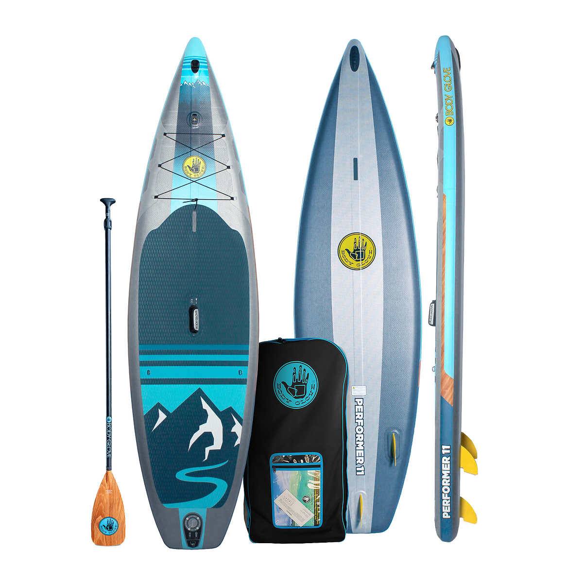 Body Glove Performer 11' Inflatable Stand Up Paddleboard Package