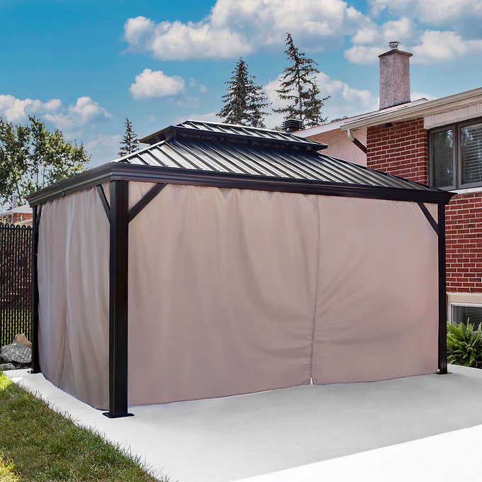 MELVILLE 10X12 GAZEBO SUN SHELTER