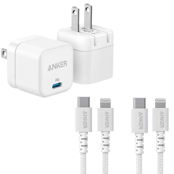 Anker PowerPort III 20W Cube with PowerLine Select+ USB-C Cable (6 ft )