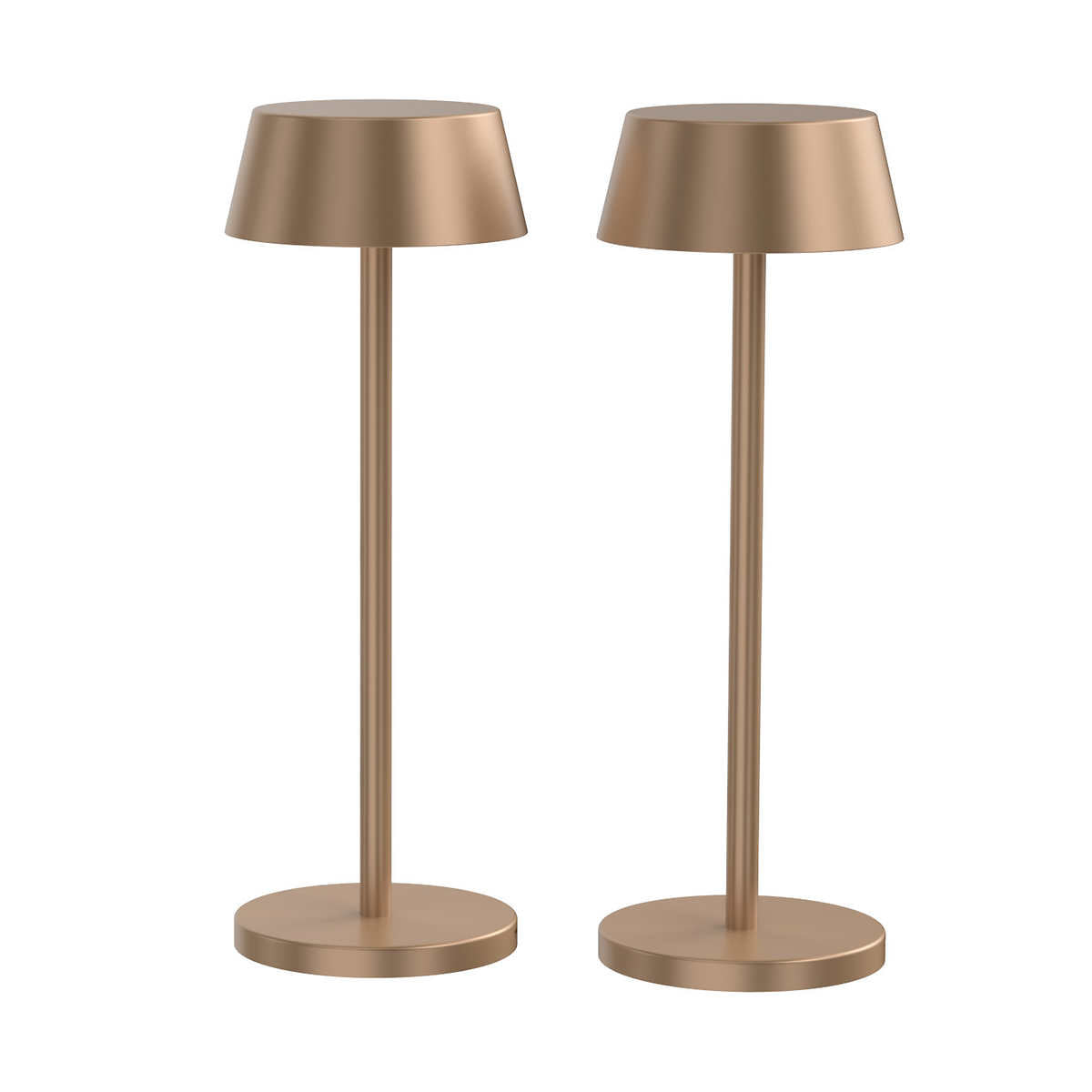 Dawnrise Rechargeable LED Table Lamp with Touch Switch, 2-pack
