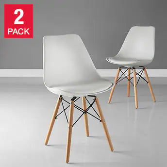 White Chair 2 Pack by Bayside Furniture