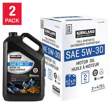 Kirkland Signature - Set of 2 cans of 5W30 fully synthetic motor oil
