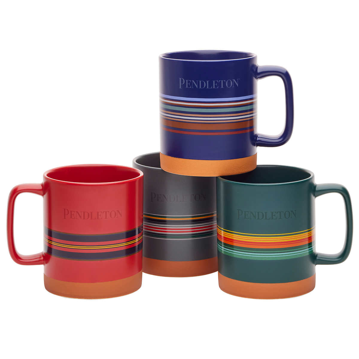 Pendleton 523ml (18oz) Collectable Mugs, 4-pack