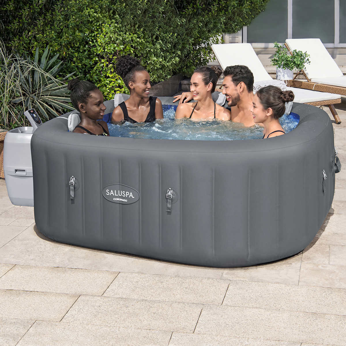 Saluspa Coronado EnergySense Smart AirJet Inflatable Hot Tub