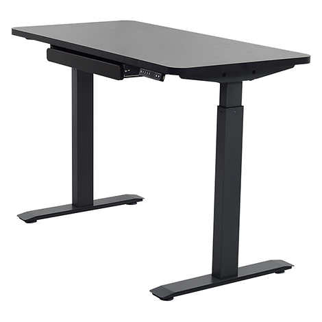 Motionwise 121.9 cm × 61 cm (48 in. × 24 in.) Height Adjustable Standing Desk Black