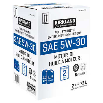 Kirkland Signature - Set of 2 cans of 5W30 fully synthetic motor oil