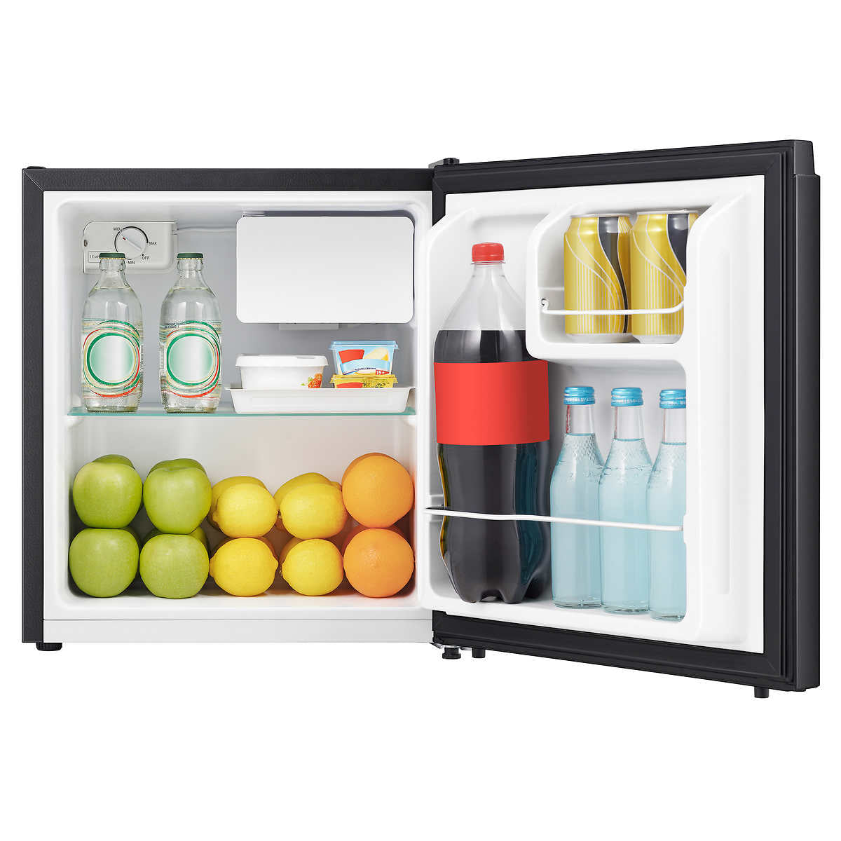 Hisense 1.6 cu ft. Black Compact Fridge with Reversible Door