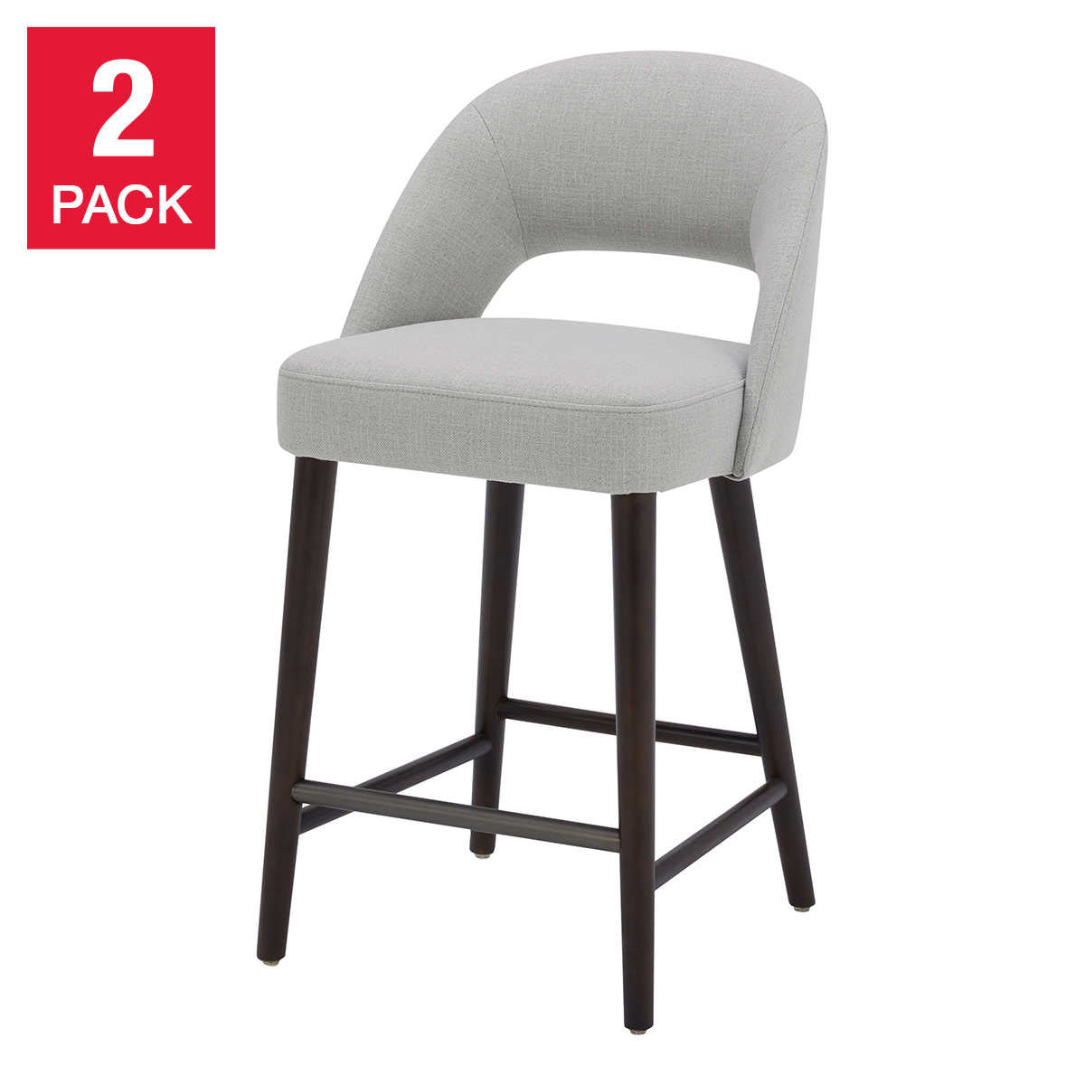 Aiden & Ivy Kobe Fabric Counter Stool, 2-pack