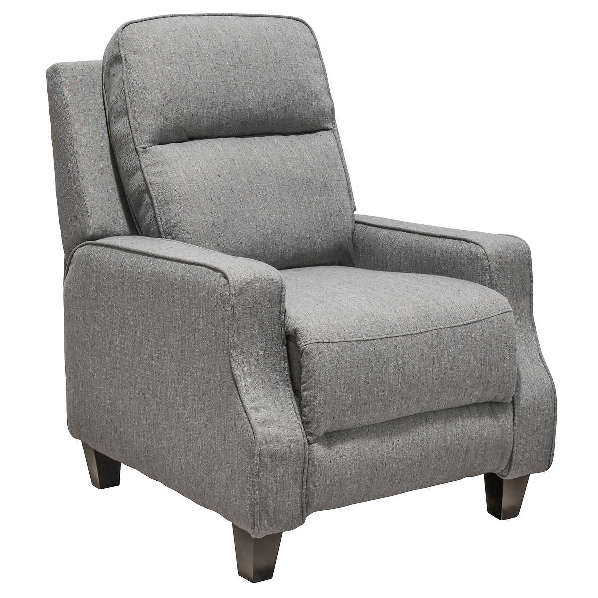 Minhas Fabric Push Back Recliner, Grey