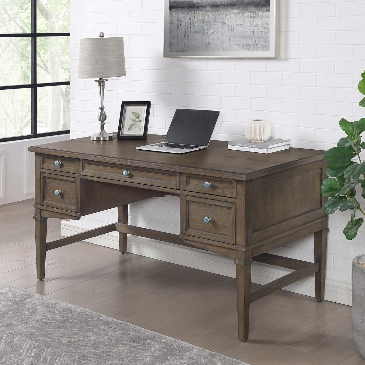 CRAFT AND MAIN WRITN,Brantley 152.4 cm (60 in.) Contemporary Pedestal Desk