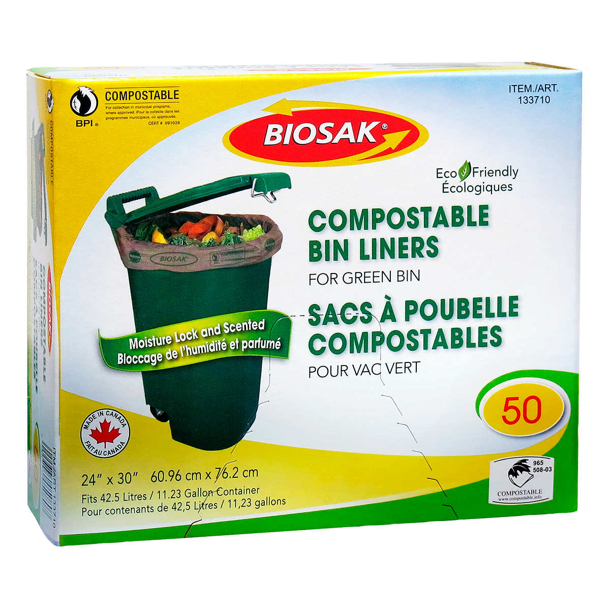 Biosak Compostable Green Bin Liners