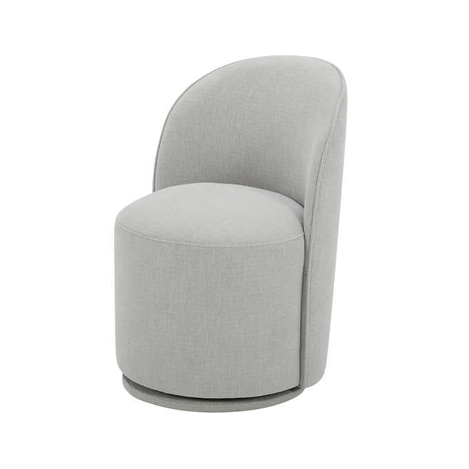 IVORY SWIVEL DINING CHAIR