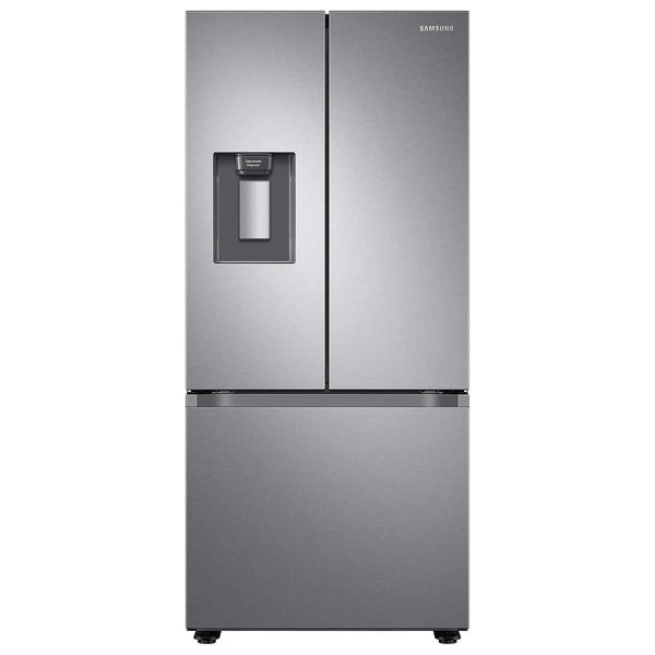 Samsung 30 in. 22.1 cu. ft. Stainless Steel French Door Refrigerator with Recessed Handle and Flat Door Design