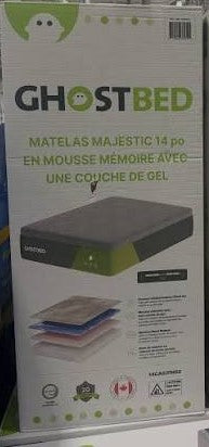 GHOSTBED 14IN MEMORY FOAM KING MATTRESS