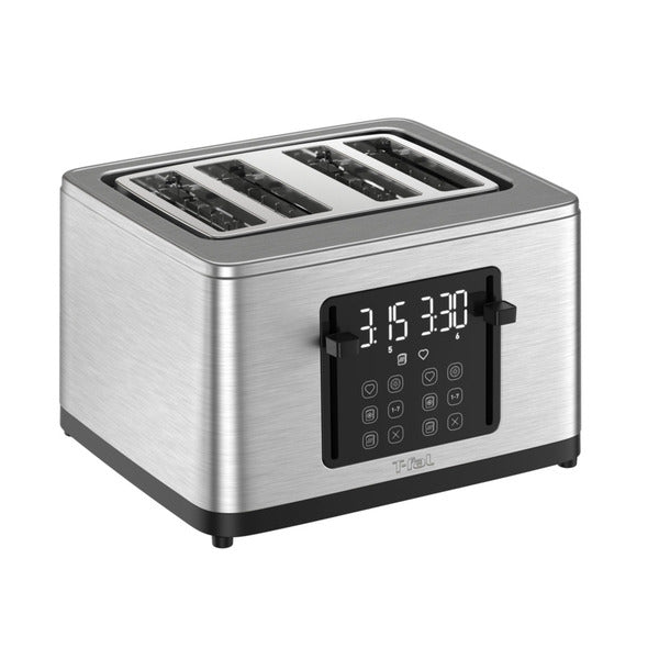 T-fal 4 Slice Digital Toaster - Stainless Steel