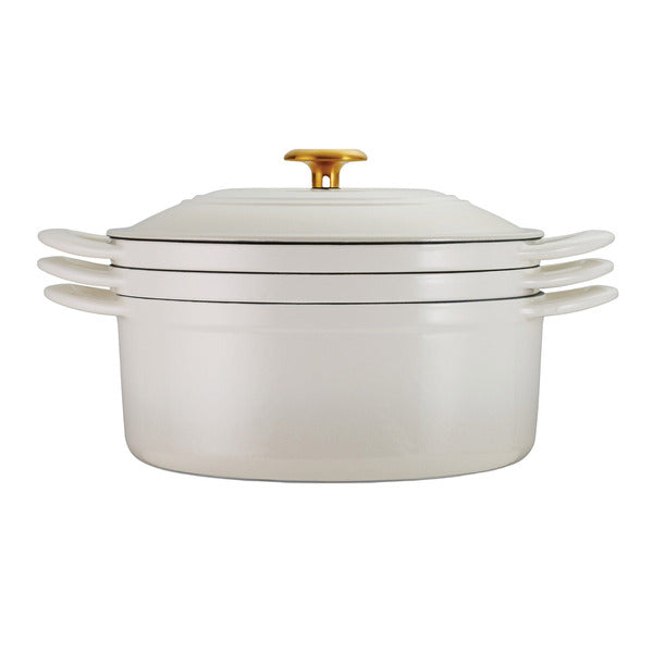 Tramontina 4 Piece Stackable Enameled Cast Iron Set