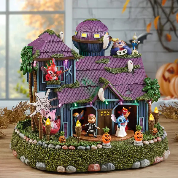 Disney Animated Stitch Halloween House with Lights And Music