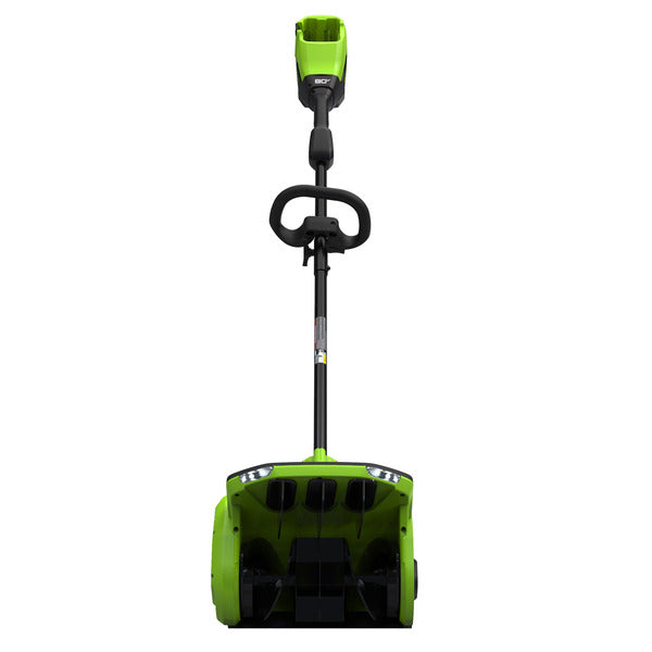 Greenworks 80V Brushless Snow Shovel With Directional Vanes & Mounting Ring Design