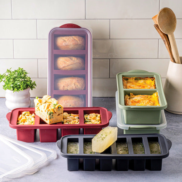 Trudeau Cleaver Cubes Freezer Trays With Covers