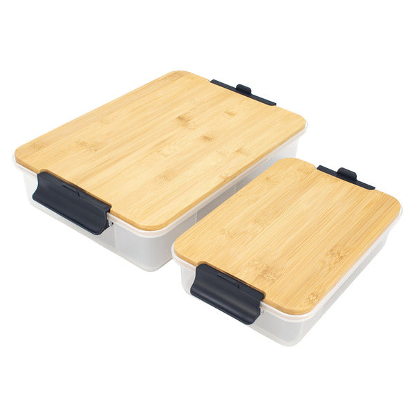 Sabatier Snacklebox Set With Bamboo Lid