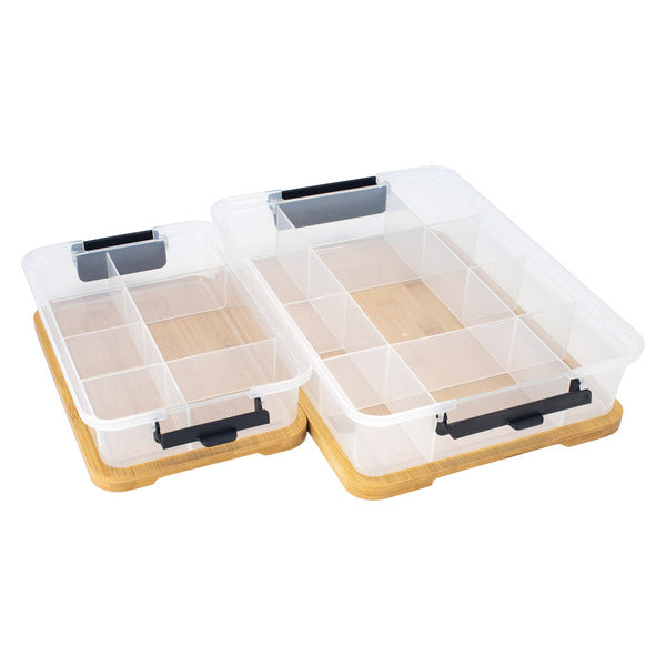 Sabatier Snacklebox Set With Bamboo Lid