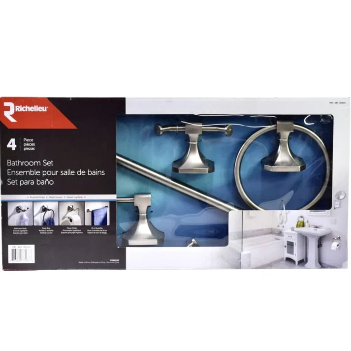 RICHELIEU BATHROOM ACCESSORY SET 4 PIECES