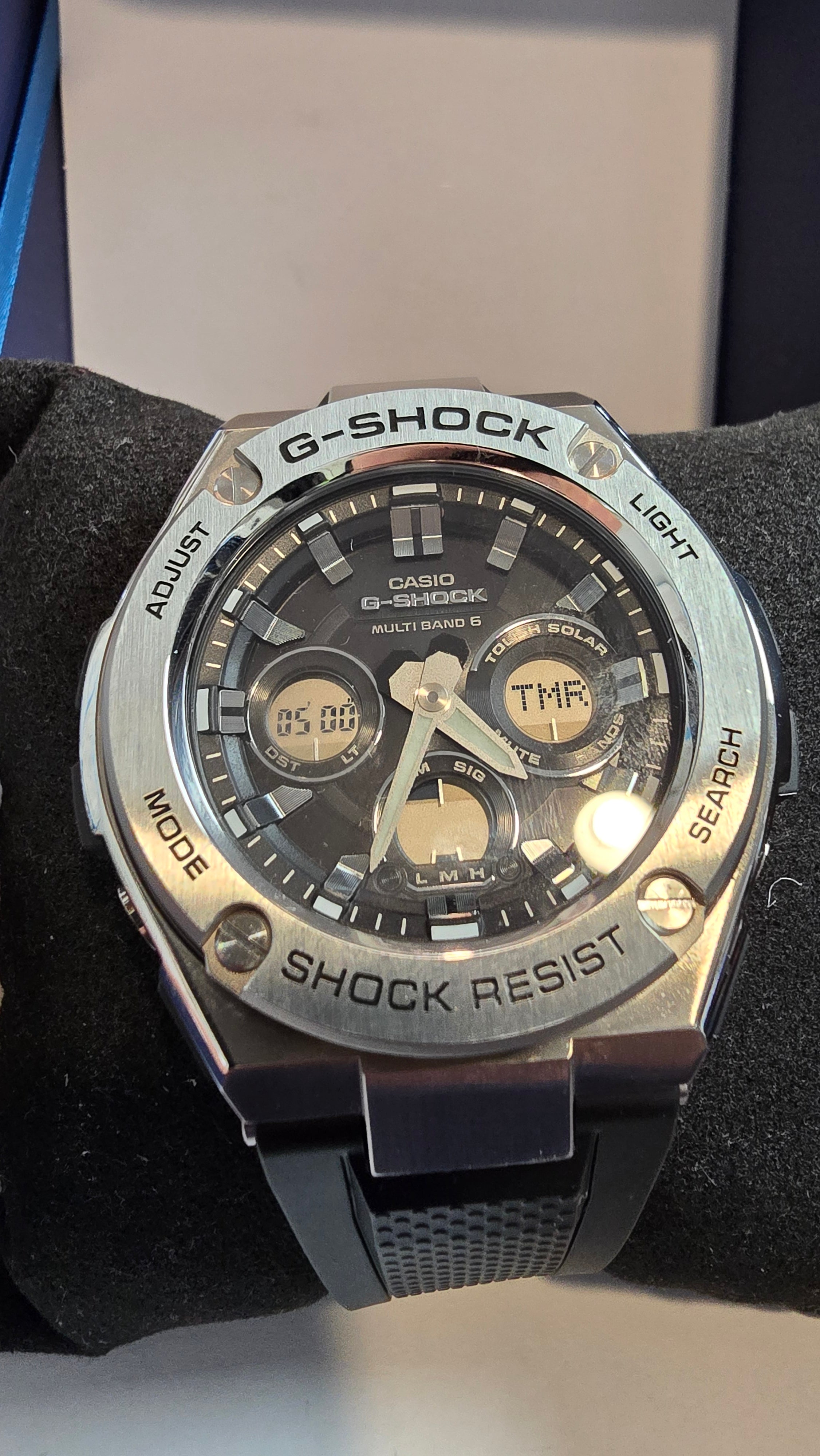 Casio Men's G-SHOCK G-Steel Black Dial Silver-tone Case Men's Watch