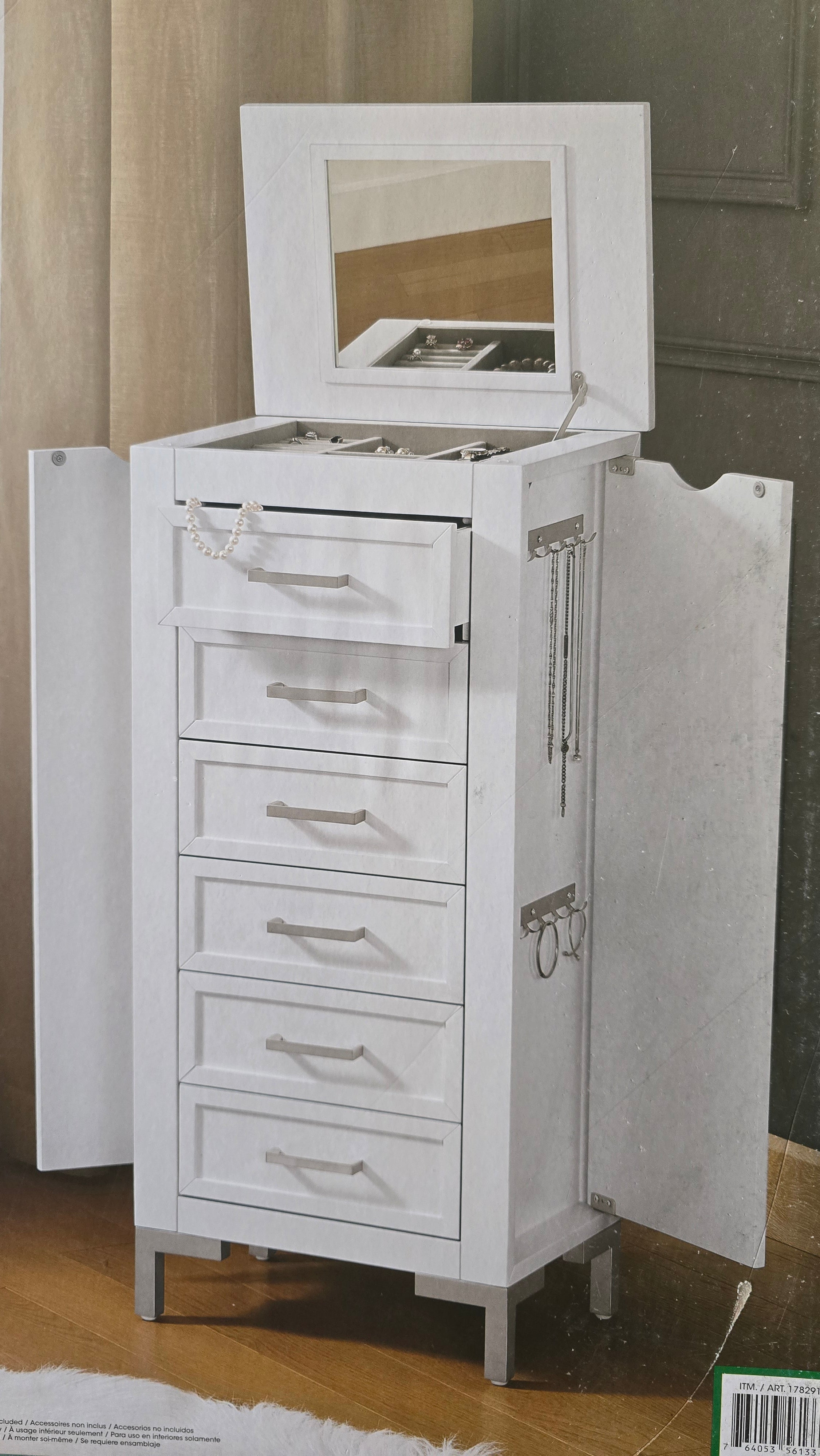 Bayside Furnishings Jewelry Armoire