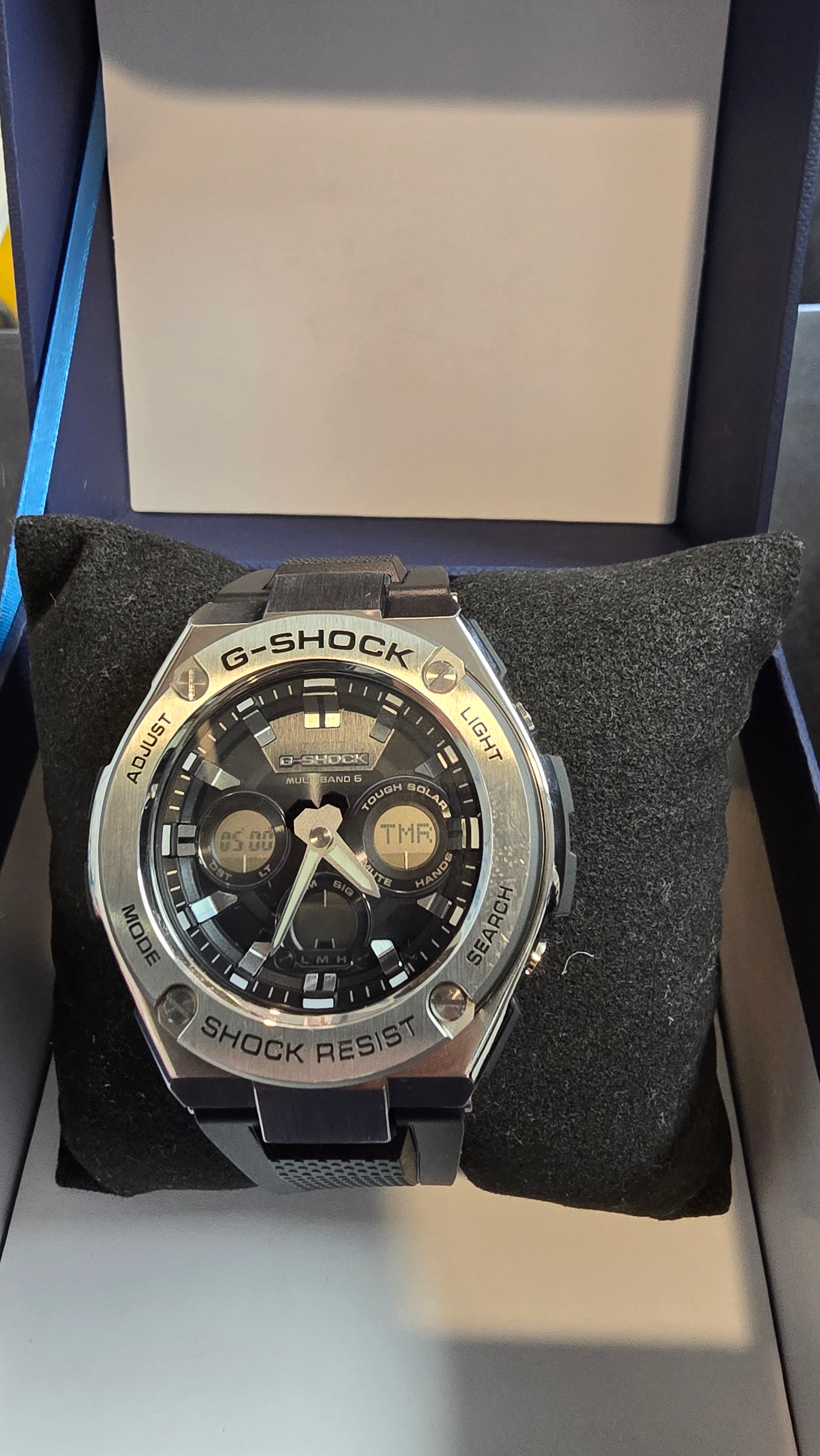 Casio Men's G-SHOCK G-Steel Black Dial Silver-tone Case Men's Watch