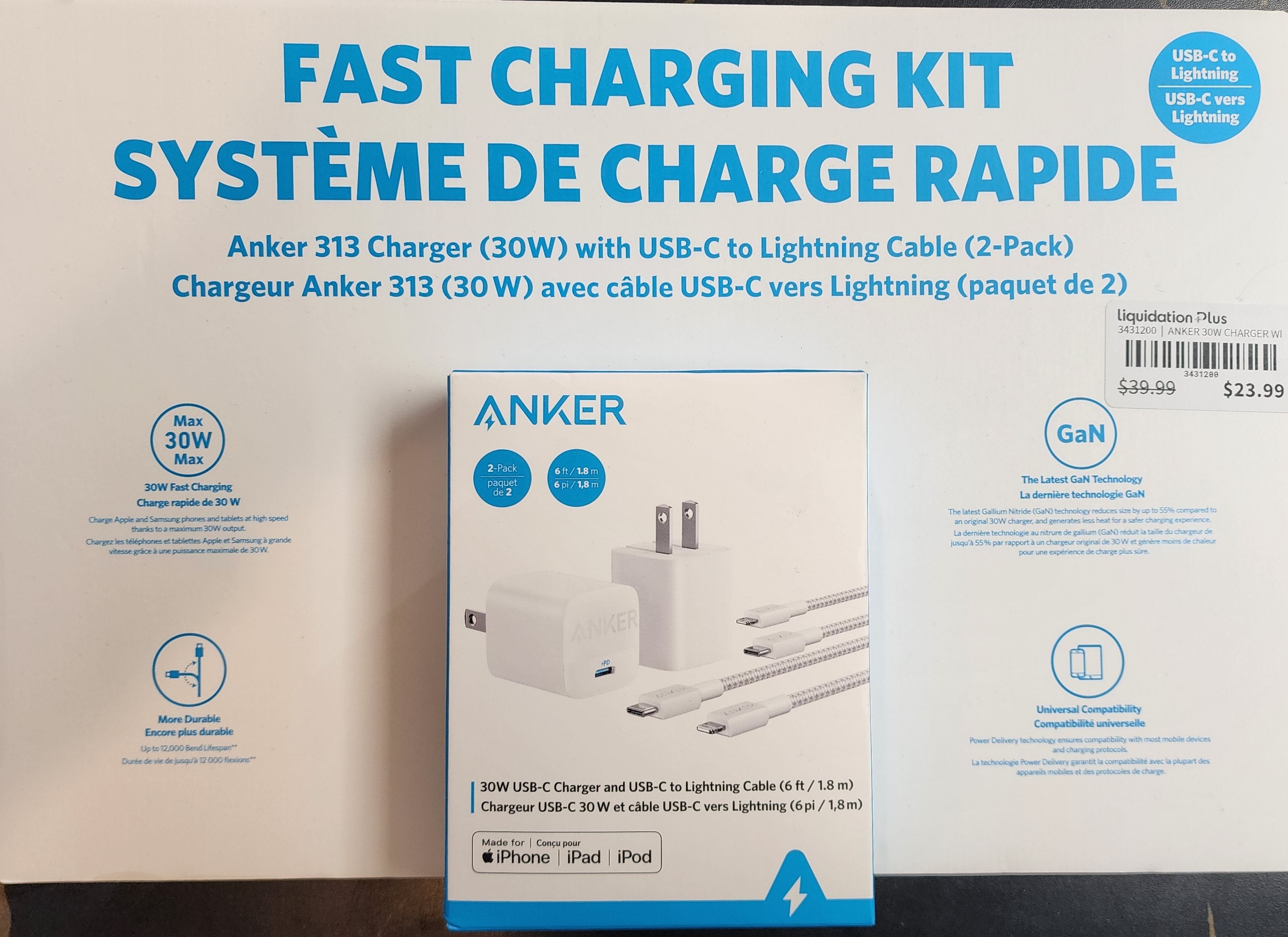 ANKER 30W CHARGER WI