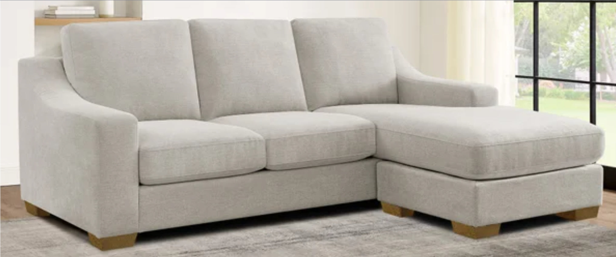 Thomasville Dillard 2-piece Fabric Sofa with Reversible Chaise